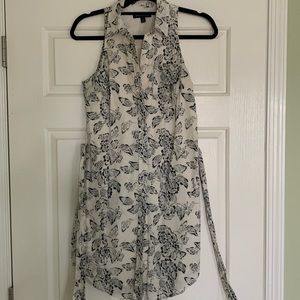 Butterfly shirt dress with belt